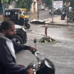 सिंहगड रोडवरील उघड्या चेंबरमुळे अपघाताचा धोका कायम; वाहनाचे मोठे नुकसान